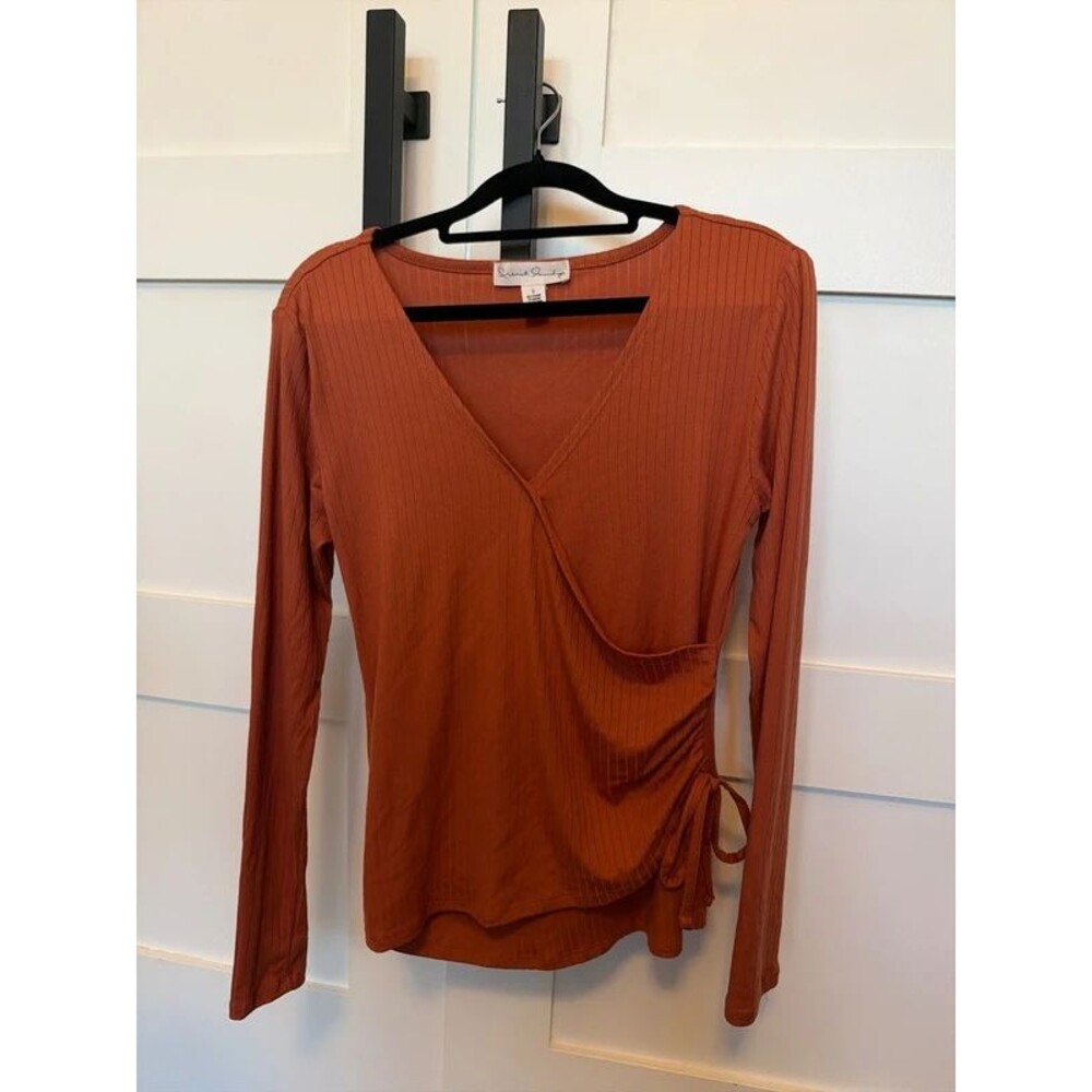 French laundry dark orange long sleeve shirt